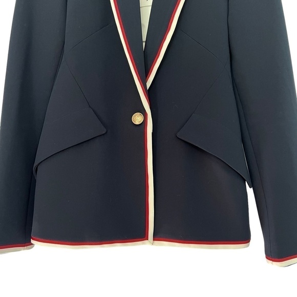 L'Agence Chamberlain Blazer in Midnight Even Stripe Size 0 NEW - Picture 10 of 15
